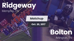 Matchup: Ridgeway vs. Bolton  2017