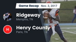 Recap: Ridgeway  vs. Henry County  2017