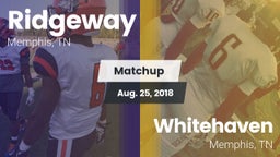 Matchup: Ridgeway vs. Whitehaven  2018
