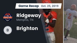 Recap: Ridgeway  vs. Brighton  2019