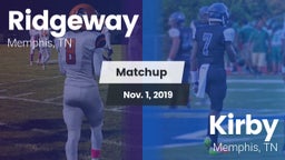 Matchup: Ridgeway vs. Kirby  2019