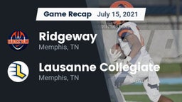 Recap: Ridgeway  vs. Lausanne Collegiate  2021