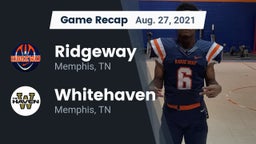 Recap: Ridgeway  vs. Whitehaven  2021