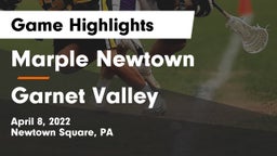 Marple Newtown  vs Garnet Valley  Game Highlights - April 8, 2022