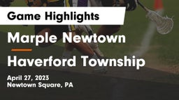 Marple Newtown  vs Haverford Township  Game Highlights - April 27, 2023