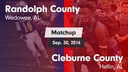 Matchup: Randolph County vs. Cleburne County  2016