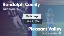 Matchup: Randolph County vs. Pleasant Valley  2016