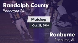 Matchup: Randolph County vs. Ranburne  2016