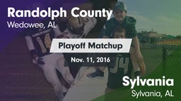 Matchup: Randolph County vs. Sylvania  2016