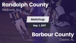 Matchup: Randolph County vs. Barbour County  2017