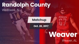 Matchup: Randolph County vs. Weaver  2017