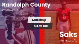 Matchup: Randolph County vs. Saks  2018