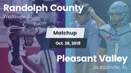 Matchup: Randolph County vs. Pleasant Valley  2018