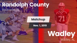 Matchup: Randolph County vs. Wadley  2019