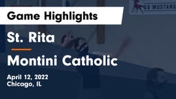 St. Rita  vs Montini Catholic  Game Highlights - April 12, 2022