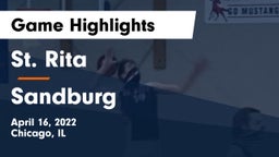 St. Rita  vs Sandburg Game Highlights - April 16, 2022