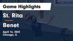 St. Rita  vs Benet Game Highlights - April 16, 2022
