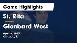 St. Rita  vs Glenbard West  Game Highlights - April 8, 2023