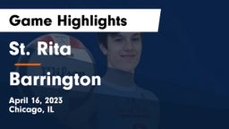 St. Rita  vs Barrington  Game Highlights - April 16, 2023