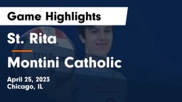 St. Rita  vs Montini Catholic  Game Highlights - April 25, 2023