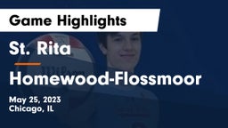 St. Rita  vs Homewood-Flossmoor  Game Highlights - May 25, 2023