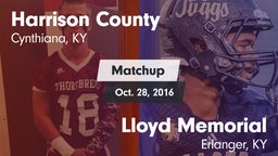 Matchup: Harrison County vs. Lloyd Memorial  2016