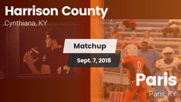 Matchup: Harrison County vs. Paris  2018