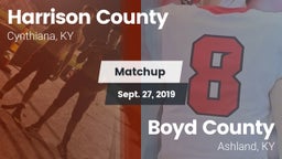 Matchup: Harrison County vs. Boyd County  2019