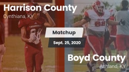 Matchup: Harrison County vs. Boyd County  2020
