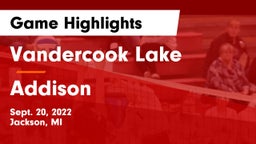 Vandercook Lake  vs Addison  Game Highlights - Sept. 20, 2022