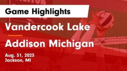 Vandercook Lake  vs Addison  Michigan Game Highlights - Aug. 31, 2023