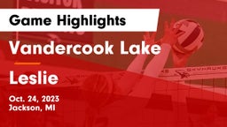 Vandercook Lake  vs Leslie  Game Highlights - Oct. 24, 2023