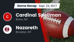 Recap: Cardinal Spellman  vs. Nazareth  2017