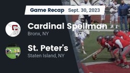 Recap: Cardinal Spellman  vs. St. Peter's  2023