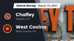 Recap: Chaffey  vs. West Covina  2021