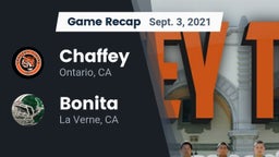 Recap: Chaffey  vs. Bonita  2021