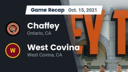 Recap: Chaffey  vs. West Covina  2021