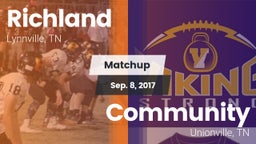 Matchup: Richland vs. Community  2017