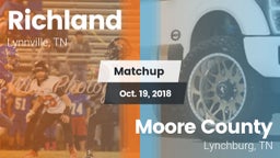 Matchup: Richland vs. Moore County  2018