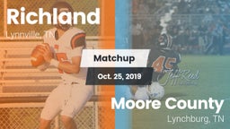 Matchup: Richland vs. Moore County  2019