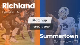 Matchup: Richland vs. Summertown  2020