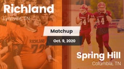 Matchup: Richland vs. Spring Hill  2020