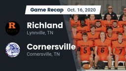 Recap: Richland  vs. Cornersville  2020