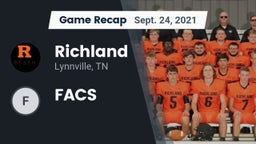 Recap: Richland  vs. FACS 2021