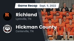 Recap: Richland  vs. Hickman County  2022