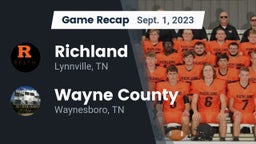 Recap: Richland  vs. Wayne County  2023