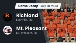 Recap: Richland  vs. Mt. Pleasant  2023