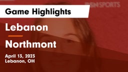 Lebanon   vs Northmont  Game Highlights - April 13, 2023