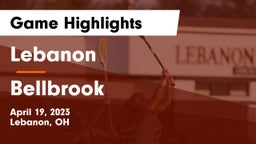 Lebanon   vs Bellbrook  Game Highlights - April 19, 2023
