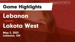 Lebanon   vs Lakota West  Game Highlights - May 2, 2023